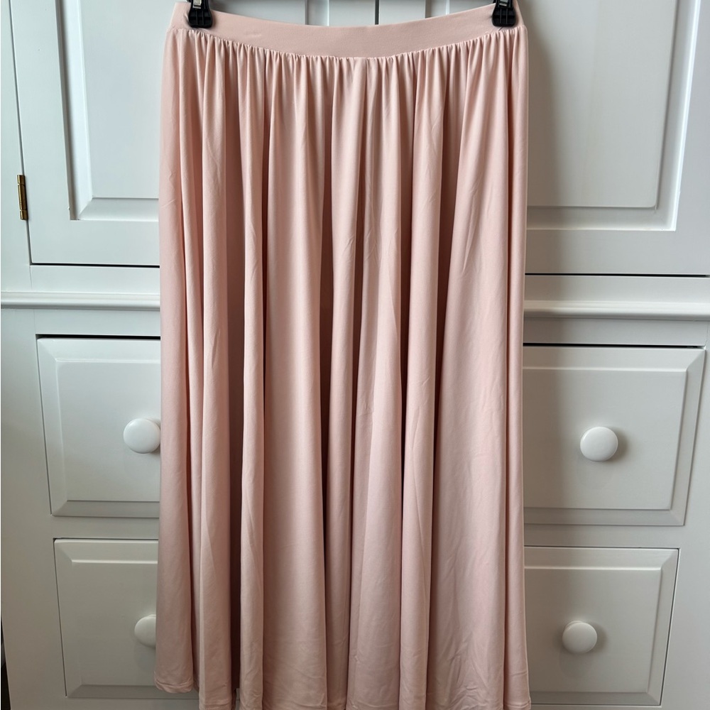 H&M Soft Pink A-Line Skirt size M - Picture 2 of 3